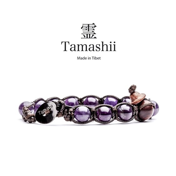 Pulsera Tamashii Tibet in Piedras semipreciosas Ametista BHS900-8 - BHS900-8